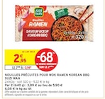 Nouilles précuites pour wok ramen korean bbq - SUZI WAN dans le catalogue Intermarché