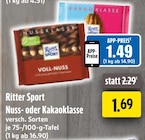 Nussklasse im Angebot bei EDEKA in Gelsenkirchen Nussklasse Angebote von Ritter Sport bei EDEKA Gelsenkirchen für 1,49 €