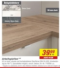 Arbeitsplatten Angebote bei toom Baumarkt Dinslaken für 39,99 €