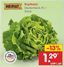 Kopfsalat im Angebot bei Netto Marken-Discount in Potsdam Kopfsalat Angebote von HEIMAT bei Netto Marken-Discount Potsdam für 1,29 €