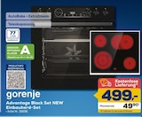 Advantage Black Set NEW Einbauherd-Set im Angebot bei EURONICS in Kamen Advantage Black Set NEW Einbauherd-Set Angebote von gorenje bei EURONICS Kamen für 499,00 €