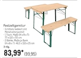 Festzeltgarnitur Angebote bei METRO Kaufbeuren für 99,95 €