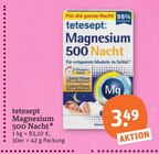 Magnesium 500 Nacht Angebote von tetesept bei tegut Erfurt für 3,49 €