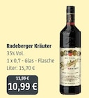 Kräuter im Angebot bei GetränkeLAND Mayer in Bautzen Kräuter Angebote von Radeberger bei GetränkeLAND Mayer Bautzen für 10,99 €