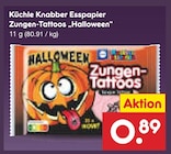 Knabber Esspapier Zungen-Tattoos „Halloween“ von Küchle im aktuellen Netto Marken-Discount Prospekt