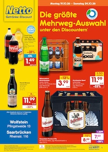 Aktueller Netto Marken-Discount Wolfstein Prospekt Netto Marken-Discount Prospekt Wolfstein "DER ORT, AN DEM DU IMMER AUSGEZEICHNETE PREISE FINDEST." mit 2 Seiten