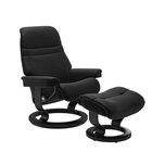 Aktuelle Fernsehsessel Angebote bei Möbel Fischer in Erlangen Aktuelles Stressless Sessel mit Hocker Sunrise S Black Angebot bei Möbel Fischer in Erlangen ab 1.399,00 €