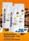 Kaffeebohnen Numero Uno Angebote bei expert Hof für 26,99 €