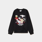 Sweat manches longues Hello Kitty noir fille en promo chez La Halle Paris à 22,99 €