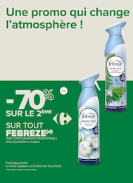 Prix et réduction Febreze dans le prospectus Carrefour Proximité en cours Offre Febreze dans le catalogue Carrefour Proximité du moment à la page 16