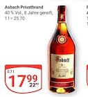 Privatbrand im Angebot bei GLOBUS in Siegen Privatbrand Angebote von Asbach bei GLOBUS Siegen für 17,99 €