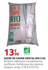 Rural Master Saint-Paul-sur-Save - Promo SUCRE DE CANNE CRISTAL BIO 5 KG Promo SUCRE DE CANNE CRISTAL BIO 5 KG à 13,90 € dans le catalogue Rural Master à Saint-Paul-sur-Save