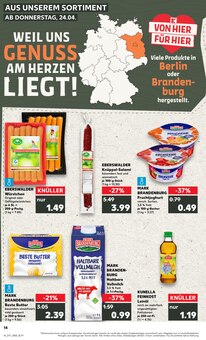 Butter im aktuellen Kaufland Prospekt (Potsdam) Butter im Kaufland Prospekt "KNÜLLER" mit 50 Seiten (Potsdam)