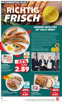 Schweinefleisch im aktuellen Kaufland Prospekt (Remscheid) Schweinefleisch im Kaufland Prospekt "Hier bin ich richtig" mit 56 Seiten (Remscheid)