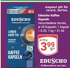 Kaffee Kapseln von Eduscho für 3,99 € bei GLOBUS im Angebot Kaffee Kapseln von Eduscho im aktuellen GLOBUS Prospekt