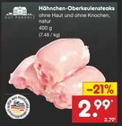 Hähnchen-Oberkeulensteaks im Angebot bei Netto Marken-Discount in Menden Hähnchen-Oberkeulensteaks Angebote von Gut Ponholz bei Netto Marken-Discount Menden für 2,99 €