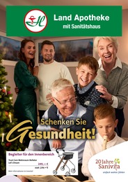 Sanitätshäuser Prospekt von Apotheke: Land Apotheke mit Sanitätshaus in Wolfenbüttel Aktueller Apotheke: Land Apotheke mit Sanitätshaus Sanitätshäuser Prospekt für Wolfenbüttel: Schenken Sie Gesundheit! mit 6} Seiten, 12.11.2025 - 31.01.2026