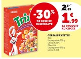 Céréales - Nestlé en promo chez U Express Céréales - Nestlé dans le catalogue U Express