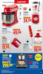 Prix et réduction Mixeur dans le prospectus Lidl en cours Offre Mixeur dans le catalogue Lidl du moment à la page 35