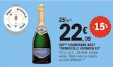 Champagne brut AOP - DEMOISELLE VRANKEN en promo chez E.Leclerc Cherbourg-Octeville à 22,09 €