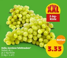 Helle, kernlose Tafeltrauben in Braunschweig im Angebot Helle, kernlose Tafeltrauben Angebot: Im aktuellen Prospekt bei Penny-Markt in Braunschweig