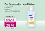 Bacillol AF bei mea - meine apotheke im Prospekt "" für 6,45 €