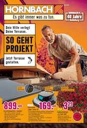 Sonnensegel im Hornbach Prospekt in Heidelberg Aktueller Hornbach Prospekt mit Sonnensegel, "Dein Wille verlegt Deine Terrasse.", Seite 1