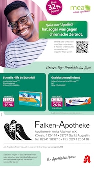 mea - meine apotheke Prospekt der Woche "Unsere Juni-Angebote" Seite 1, 01.06.2026 bis 30.06.2026 für Bonn Aktueller mea - meine apotheke Prospekt "Unsere Juni-Angebote" Seite 1 von 4 Seiten für Bonn