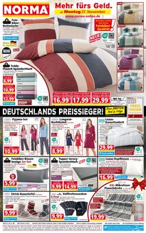 Bettdecke im Norma Prospekt "Mehr fürs Geld" mit 16 Seiten (Mönchengladbach)