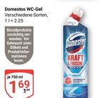 WC-Gel Angebote von Domestos bei GLOBUS Duisburg für 1,69 €
