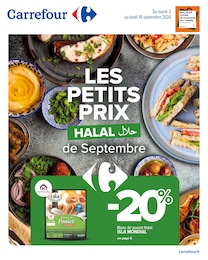 Prospectus Carrefour à Vautorte: "LES PETITS PRIX HALAL de Septembre", 14} pages, 03/09/2024 - 16/09/2024