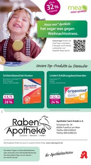 Grippostad im aktuellen mea - meine apotheke Prospekt (Frankfurt (Main)) Grippostad im mea - meine apotheke Prospekt "Unsere Dezember-Angebote" mit 4 Seiten (Frankfurt (Main))