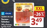 Serrano-Schinken im Angebot bei ALDI SÜD in Offenbach Serrano-Schinken Angebote von TESOROS DEL SUR bei ALDI SÜD Offenbach für 3,49 €