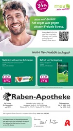 mea - meine apotheke Apotheken Prospekt der aktuellen Woche mit 4 Seiten, gültig von 01.08.2026 bis 31.08.2026, in Wolkenstein und Umgebung Aktueller mea - meine apotheke Apotheken Prospekt in Wolkenstein und Umgebung, "Unsere August-Angebote" mit 4 Seiten, 01.08.2026 - 31.08.2026