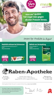 mea - meine apotheke Prospekt Unsere August-Angebote mit 4 Seiten