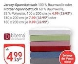 Aktuelles Jersey-Spannbetttuch Angebot bei GLOBUS in Salzgitter ab 4,99 €