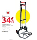 Promo Diable pliant charge maximale 70 kg à 34,90 € dans le catalogue Mr.Bricolage à Cogolin
