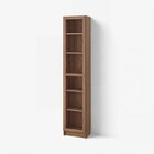Glastür im IKEA Prospekt Bücherregal mit Glastür braun Nussbaumnachbildung/Klarglas von BILLY / OXBERG im aktuellen IKEA Prospekt für 84,99 €