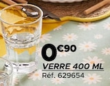 Gifi Laval - Promo Verre 400 ml Promo Verre 400 ml à 0,90 € dans le catalogue Gifi à Laval