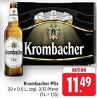 Pils im Angebot bei E center in Neustadt Pils Angebote von Krombacher bei E center Neustadt für 11,49 €