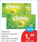 Aktuelle Taschentücher Angebote bei budni in Berlin Aktuelles Balsam Taschentücher-Box oder Pocket Angebot bei budni in Berlin ab 1,39 €