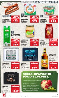 Wasser im Kaufland Prospekt "Hier bin ich richtig" mit 63 Seiten (Wiesbaden)