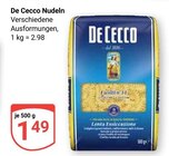 Nudeln im Angebot bei GLOBUS in Neustadt Nudeln Angebote von De Cecco bei GLOBUS Neustadt für 1,49 €