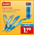 Kugelschreiber im Netto Marken-Discount Prospekt Kugelschreiber von maker im aktuellen Netto Marken-Discount Prospekt für 1,99 €