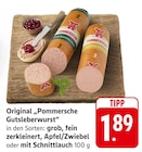 Pommersche Gutsleberwurst grob bei EDEKA im Prospekt "" für 1,89 €
