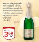 Jahrgangssekt im Angebot bei GLOBUS in Mannheim Jahrgangssekt Angebote von Mumm bei GLOBUS Mannheim für 3,69 €