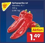 Aktuelles Spitzpaprika rot Angebot bei Netto Marken-Discount in Koblenz ab 1,49 €