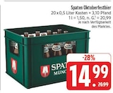 Oktoberfestbier im Angebot bei E center in Jena Oktoberfestbier Angebote von Spaten bei E center Jena für 14,99 €
