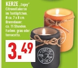 Aktuelle Kerzen Angebote bei Marktkauf in Hagen (Stadt der FernUniversität) Aktuelles Citronella Kerze im Tontöpfchen Angebot bei Marktkauf in Hagen (Stadt der FernUniversität) ab 3,49 €