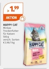 Minkas Trockenfutter für Katzen im Angebot bei Müller in Wuppertal Minkas Trockenfutter für Katzen Angebote von HAPPY CAT bei Müller Wuppertal für 1,99 €